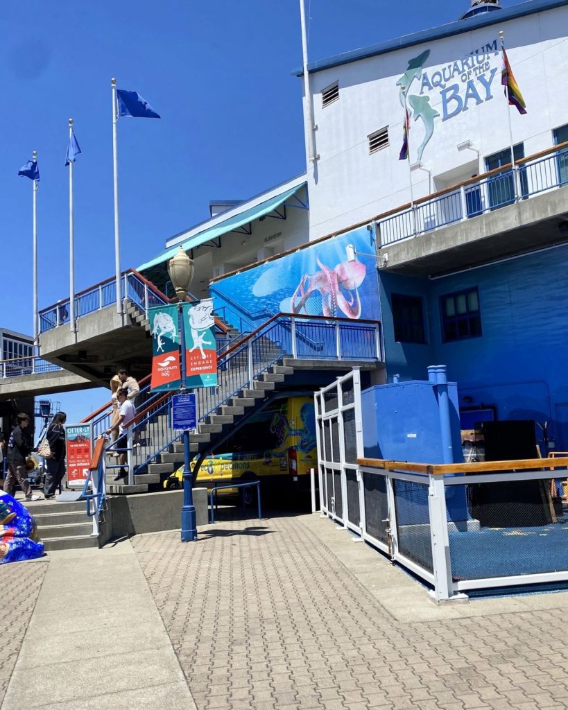 Outside view of Aquarium of the Bay at Pier 39 San Francisco 