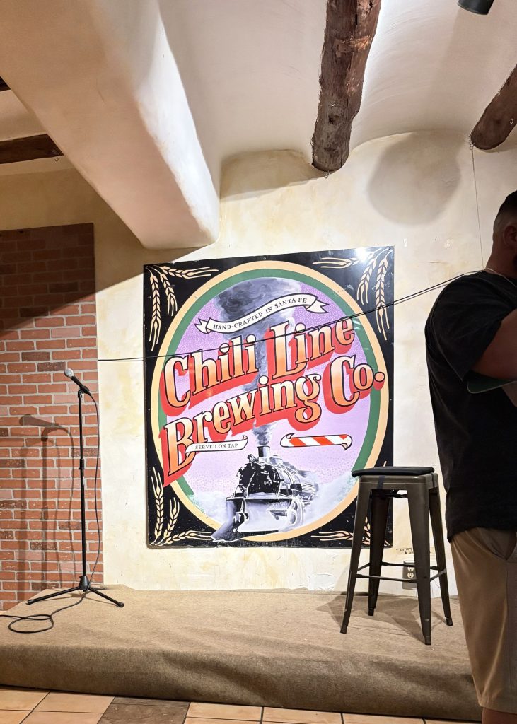 Indoors at Chile Line Brewery in Santa Fe, New Mexico