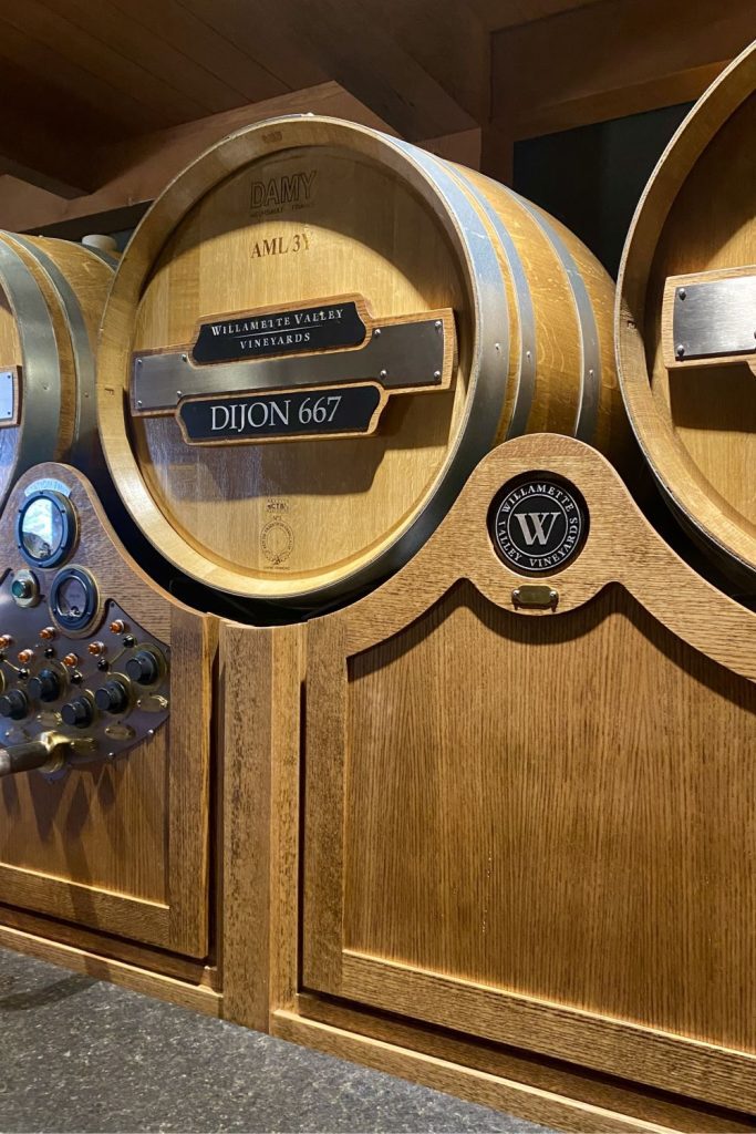 Pinot Noir Clonal Blending machine at Wilamette Valley Vineyard