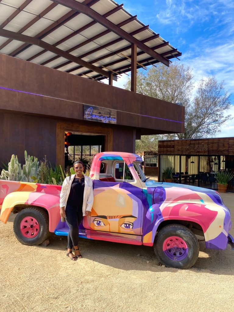 Photo op at Frida Winery in Ensenada