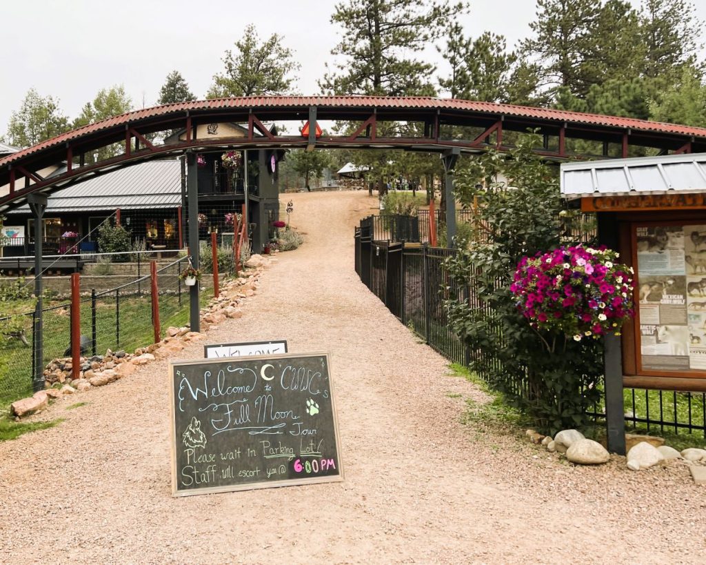 Colorado Wolf Wildlife Center Entrance
