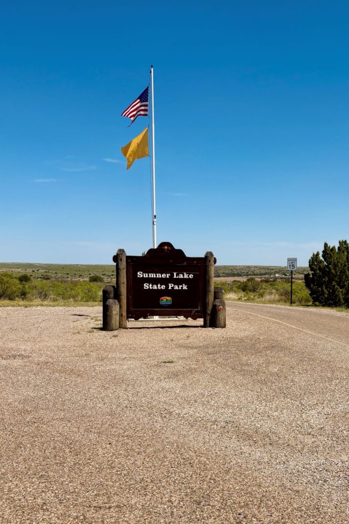 Sign seen at Lake Sumner New Mexico