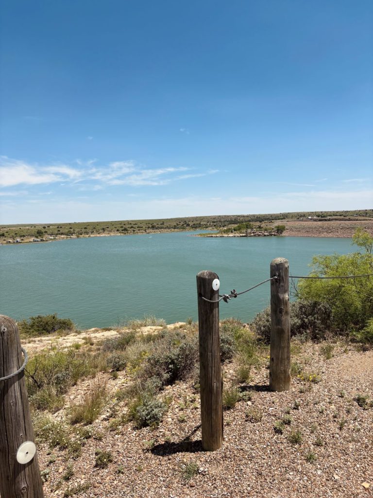 Bright blue water at Lake Sumner