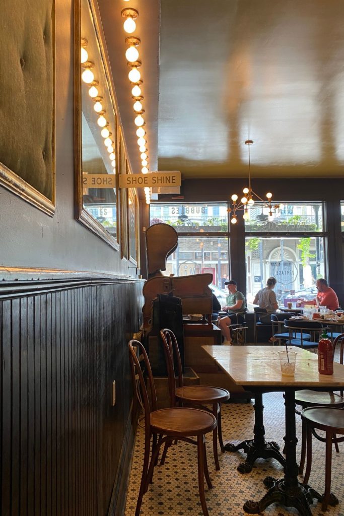 Inside The Vintage Restaurant in New Orleans, LA