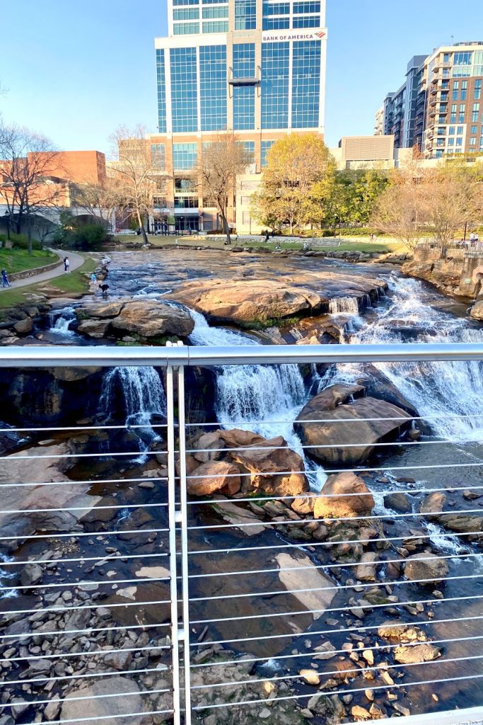 Waterfall in Downtown Greenville, South Carolina