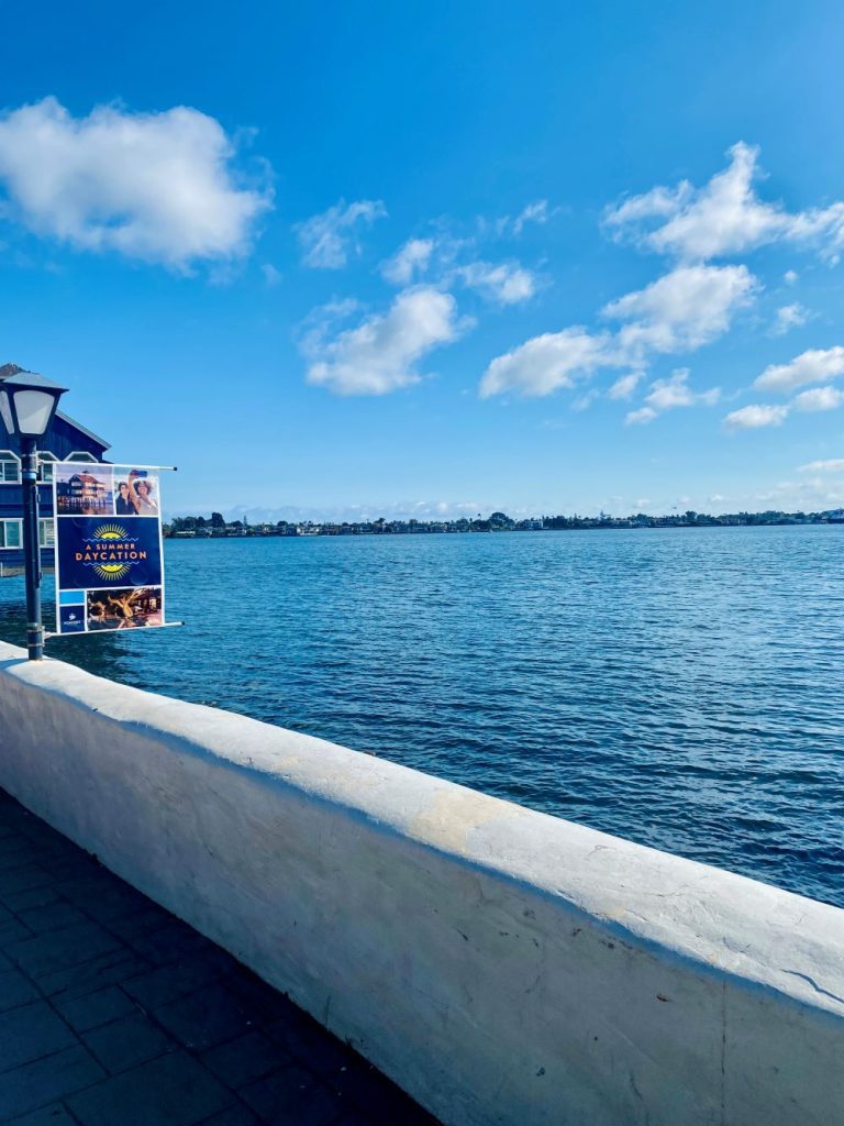 Waterfront view from Seaport Village San Diego