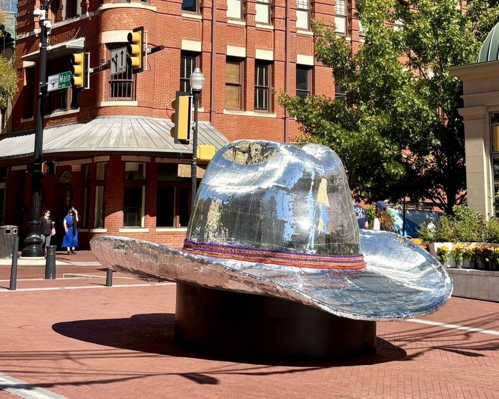 Sequined Cowboy Hat in Sundance Square Fort Worth